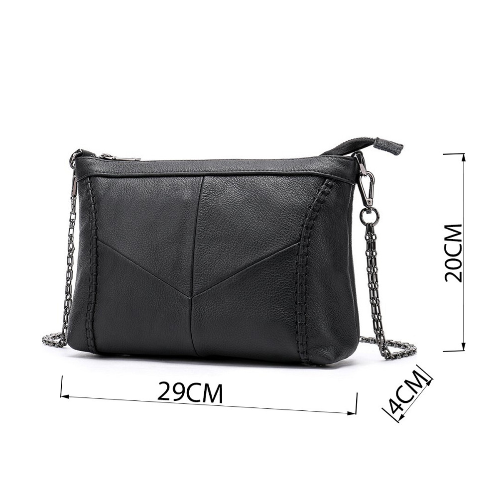 Сумка жіноча шкіряна на одне відділення Vintage 20051 Чорна Київ - фото 3