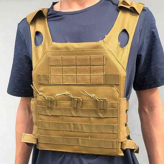 Плитоноска Бронежилет с плитами 6 класса Песочный Киев