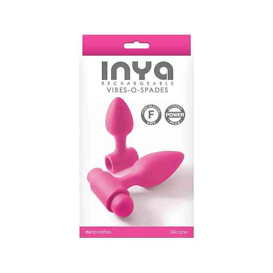 Анальна пробка з вібрацією NS Novelties INYA - Vibe-O-Spades -Pink Sex Aura Київ
