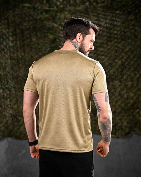 Тактическая потоотводящая футболка Oblivion  страха нет coyot ДЛ7053 Одесса - изображение 6