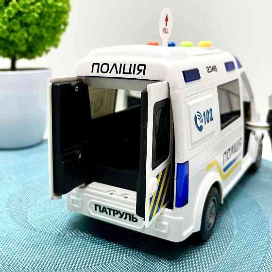 Машина Поліцейська АвтоЕксперт відкриваються двері звук пісні інерція Біла (69609) Чернігів