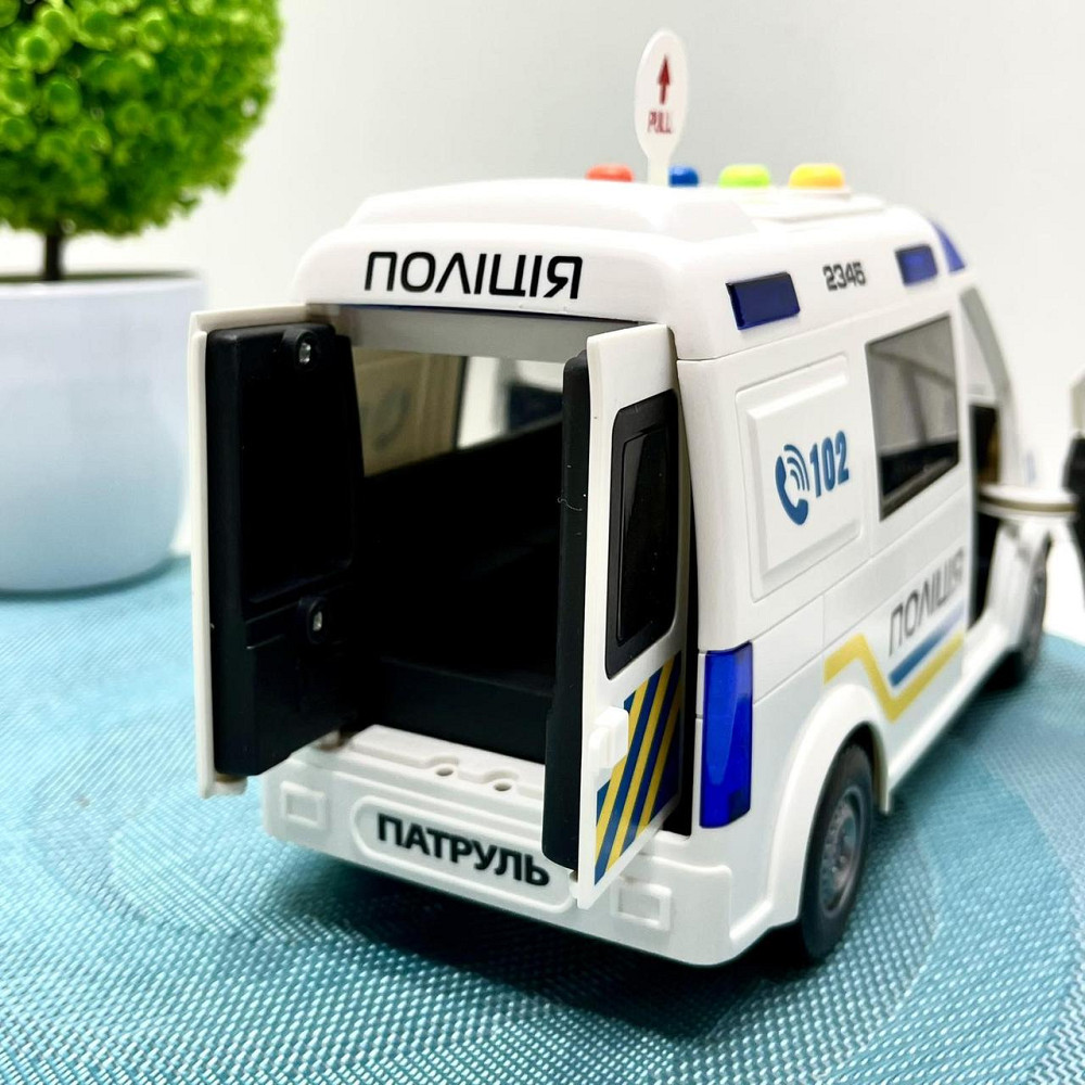 Машина Поліцейська АвтоЕксперт відкриваються двері звук пісні інерція Біла (69609) Чернигов - изображение 6