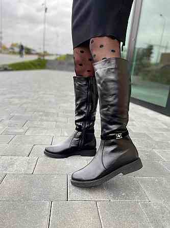 Чоботи жіночі ARLETT СН чорні (зима, шкіра натуральна) (1729) лише 36р.та 37р. 37 Коломия