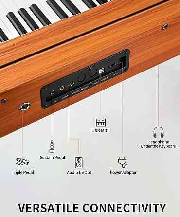 Цифрове піаніно Fesley FEP760 (стійка, 3 педалі, пюпітр, адаптер) Харків