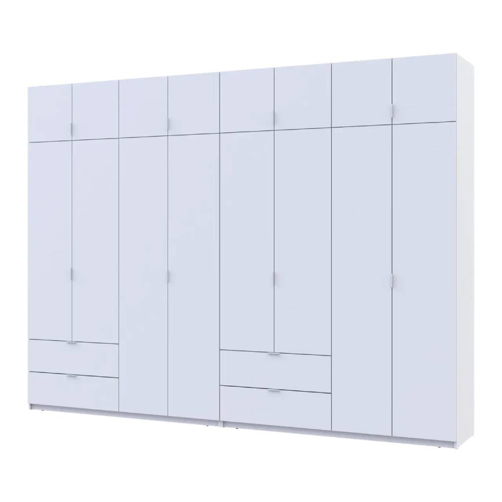 Шафа для одягу Doros Лукас Білий 4+4 ДСП 320х50х240 DRS-011690 (42005126) Львів - фото 1