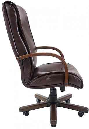 Офісне Крісло Керівника Richman Boston Madras Kashtan Wood М2 AnyFix Коричневий Київ