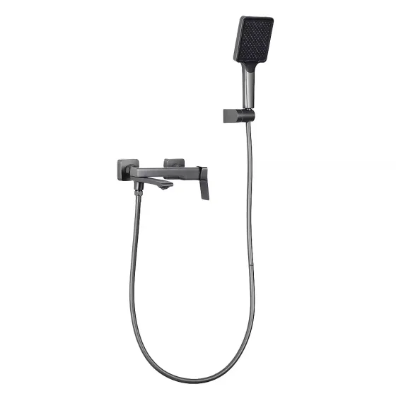 Змішувач для ванни з поворотним виливом FRAP F3284-9 графіт Київ