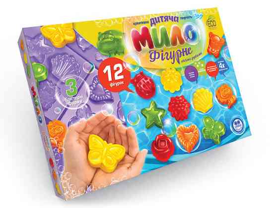 Комплект дитячої творчості "Фігурне мило" ВЕЛ 5931, 12 фігурок Вінниця