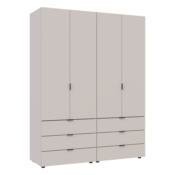 Комплект шкафов для одежды Doros Гелар (2 шт.) 155х49,5х203,4 см Кашемир (DRS-011238) Львов