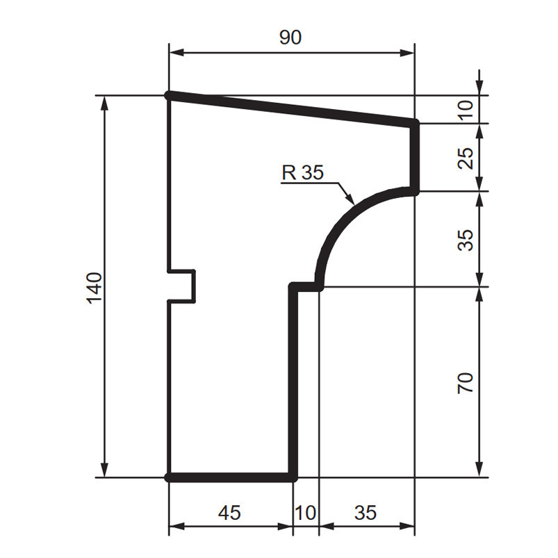 Подоконник фасадный Prestige Decor DC 112 Днепр - изображение 2