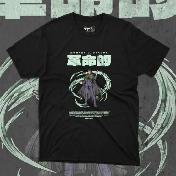 Футболка для подростка мальчика с принтом Ван Пис Monkey D Dragon Размер 160 Anime10253 Днепр