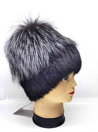 Шапка женская меховая Ника Черный Харьков