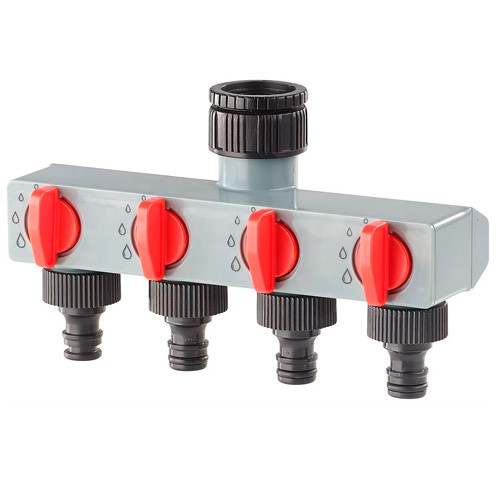 Переходник распределитель на 4 линии для полива, Aqualin 27208 Винница - изображение 1