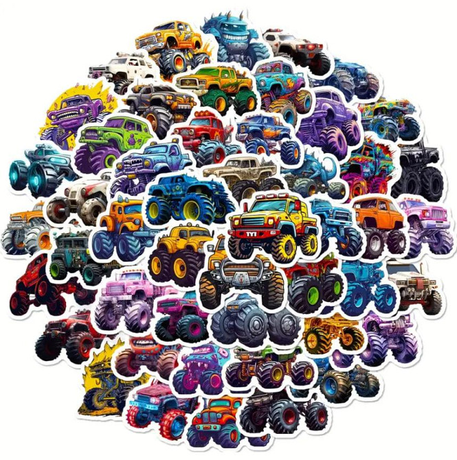 Наклейки Стікери із позашляховиками. Водонепроникні вінілові наклейки, авто стікерпак, наклейки авто Київ - фото 1