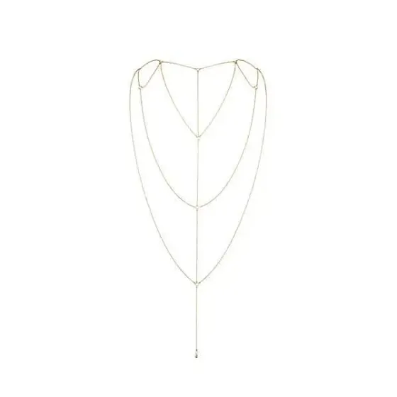 Ланцюжок для спини Bijoux Indiscrets Magnifique Back and Cleavage Chain - Gold, прикраса для тіла Львів