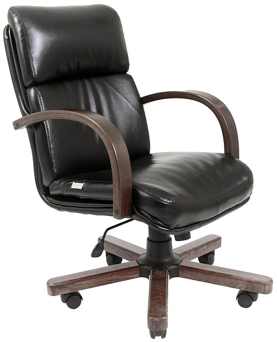 Офисное Кресло Руководителя Richman Dakota Fly 2230 Wood М3 MultiBlock Черный Днепр - изображение 1
