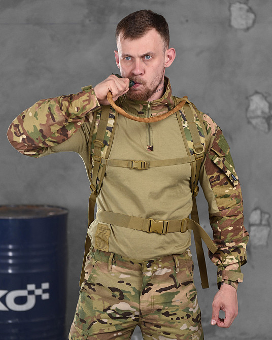 Гидратор рюкзак большой с карманами питьевая система мультикам 3 литра тактический Одесса - изображение 14