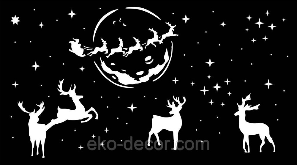 Декоративное настенное Панно «Новый год» Декор на стену 90*50 см, Черный Киев - изображение 10