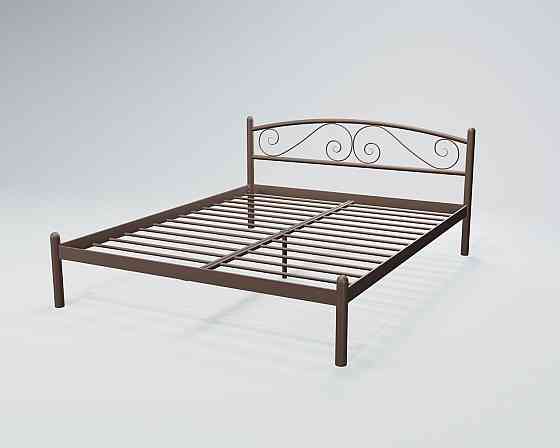 Кровать двухспальная ViolaDesign 120х200 темно-коричневый Киев