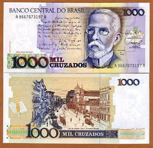 Бразилія / Brasil 1000 Cruzados Pick 213 1988 UNC Полтава - фото 1