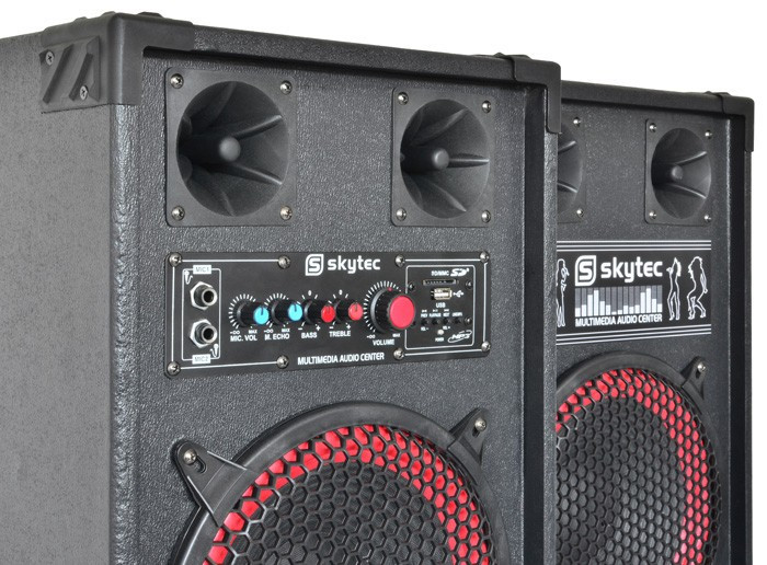 Skytec SPB-10 Powered 10-дюймовый комплект активных  динамиков Ровно - изображение 2