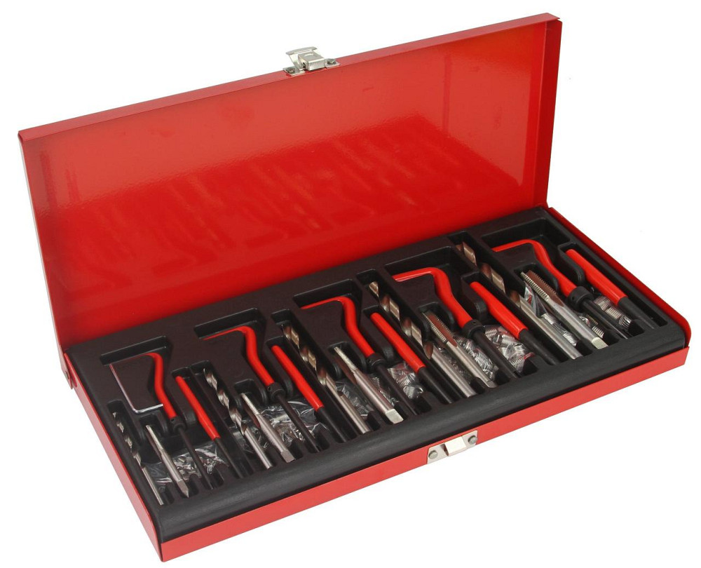 Набір інструментів для ремонту та відновлення різьби 131 елемент M5–M12 Mar-Pol (M55882) Нововолинськ - фото 3