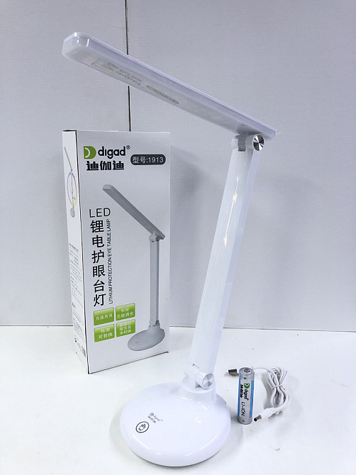 Лампа настольная 1913 (Сенсор) (2SLED-5730) (2,5W) (3000-6000K) (Аккум-18650 1шт (3000 mAh(40 шт/ящ) Одесса - изображение 1