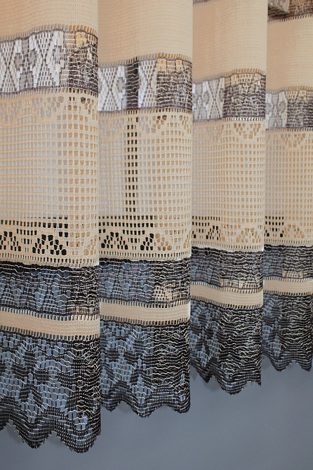 Тюль VR-Textil 787т Juli Сетка Какао с венге 300х150 см (40-489) Киев - изображение 6