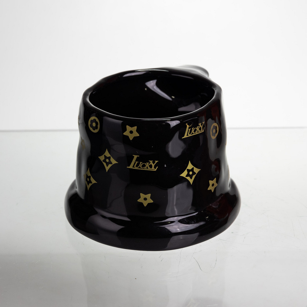 Чашка фарфоровая 500 (мл) оригинальная кружка на подарок чашка для чая и кофе Черный FM-11B SBR Киев - изображение 3