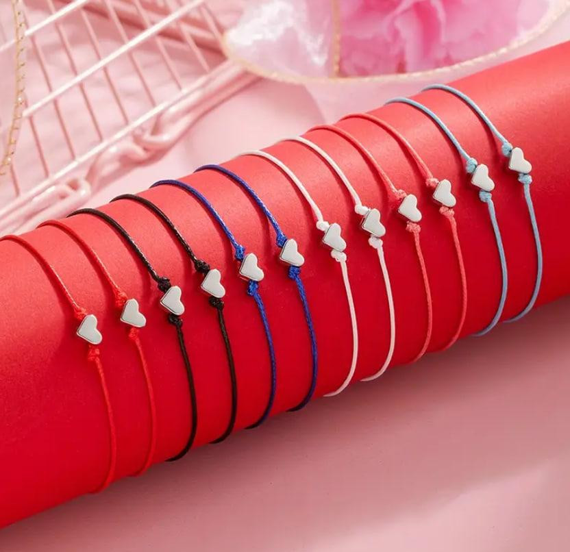 Набор из 12 браслетов с сердечками. Киев - изображение 5