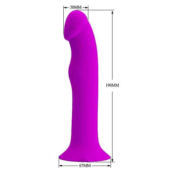 Вібратор PRETTY LOVE Murray PURPLE, 12 vibration functions 12 pulse wave settings Suction base Sex Aura Київ
