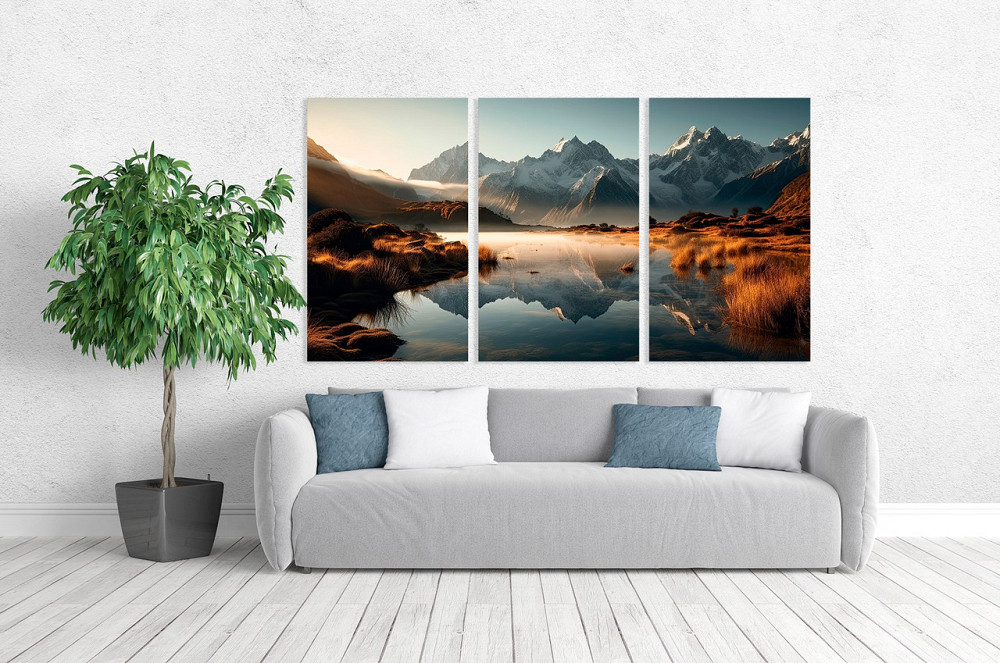 Модульная картина в гостиную / спальню  Гори  ART-095_3A 70х130 см Киев - изображение 2