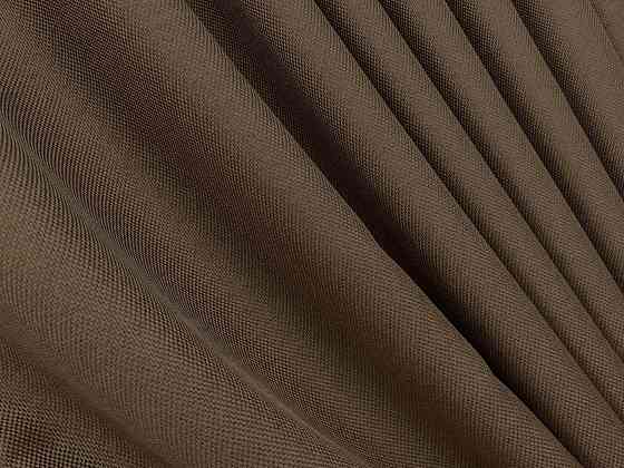 Комплект готових штор VR-Textil Льон-блекаут Льон Мішковина № 277ш Коричневий 100х270см 2 шт (31-023) Київ
