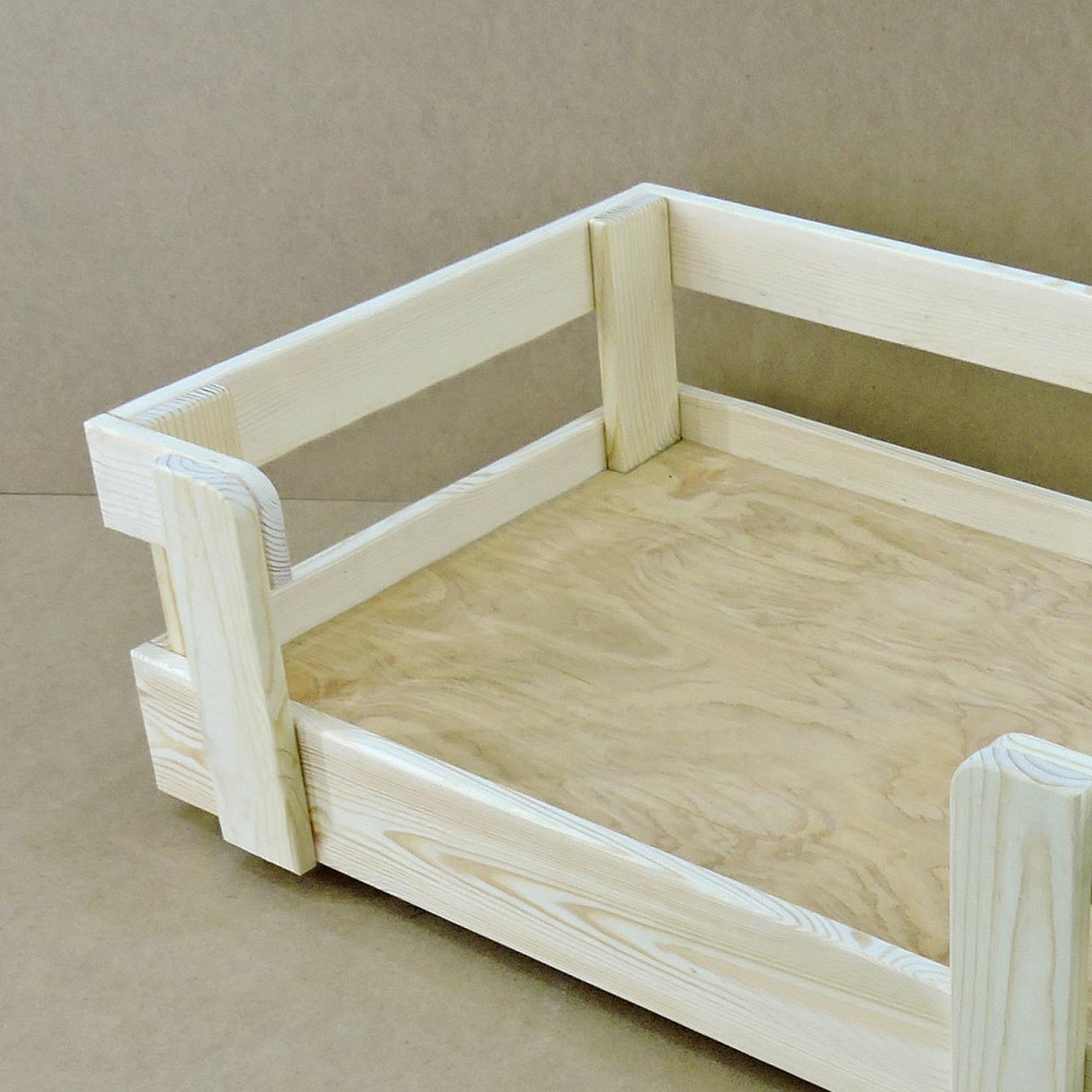 Лежак деревянный для собаки 