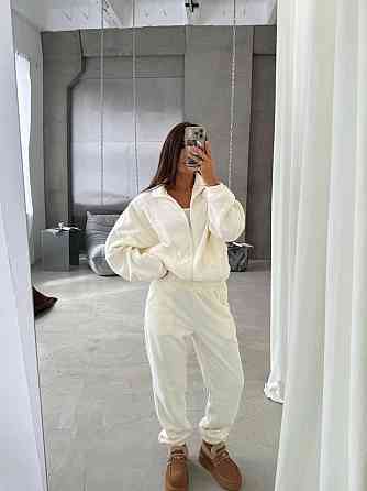 Жіночий теплий спортивний костюм двійка: кофта і штани турецький двосторонній фліс Одеса