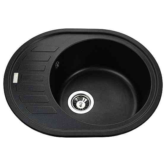 Гранітна мийка Globus Lux ARNO чорний металік 620х500мм-А0001 (000020966) Київ