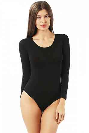 Жіночий боді з довгим рукавом чорний Ozkan 0600 L Київ