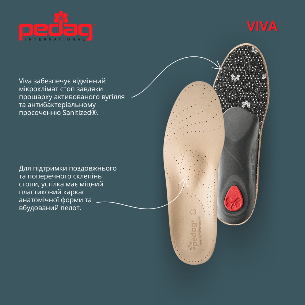 Ортопедична каркасна устілка-супінатор для закритого взуття VIVA, арт 187 42 Дніпро - фото 4