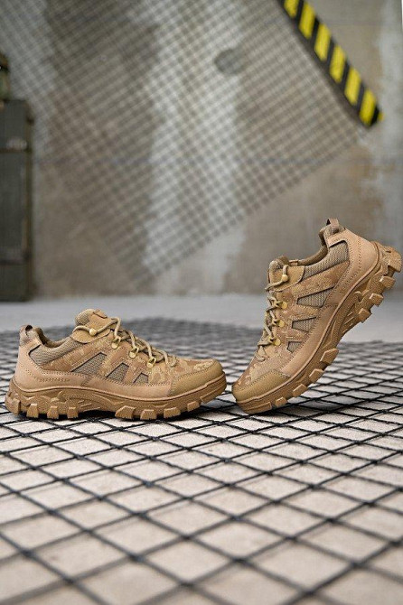 Демісезоннім мілітарі кросівки кайот мульт ПП7821 Одеса - фото 4