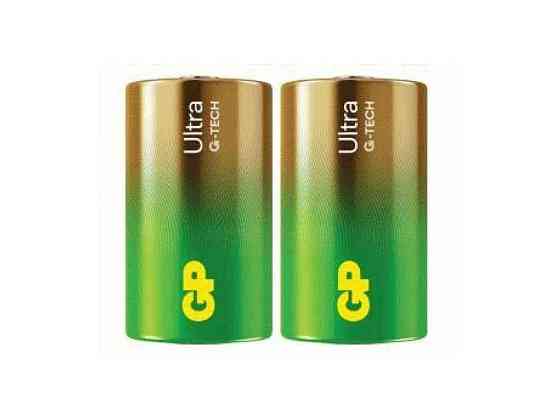 Батарейка LR20 2 шт Ultra Alkaline 1,5V калюжна 13AU21-S2 (спайка) ТМ GP Solmir Київ