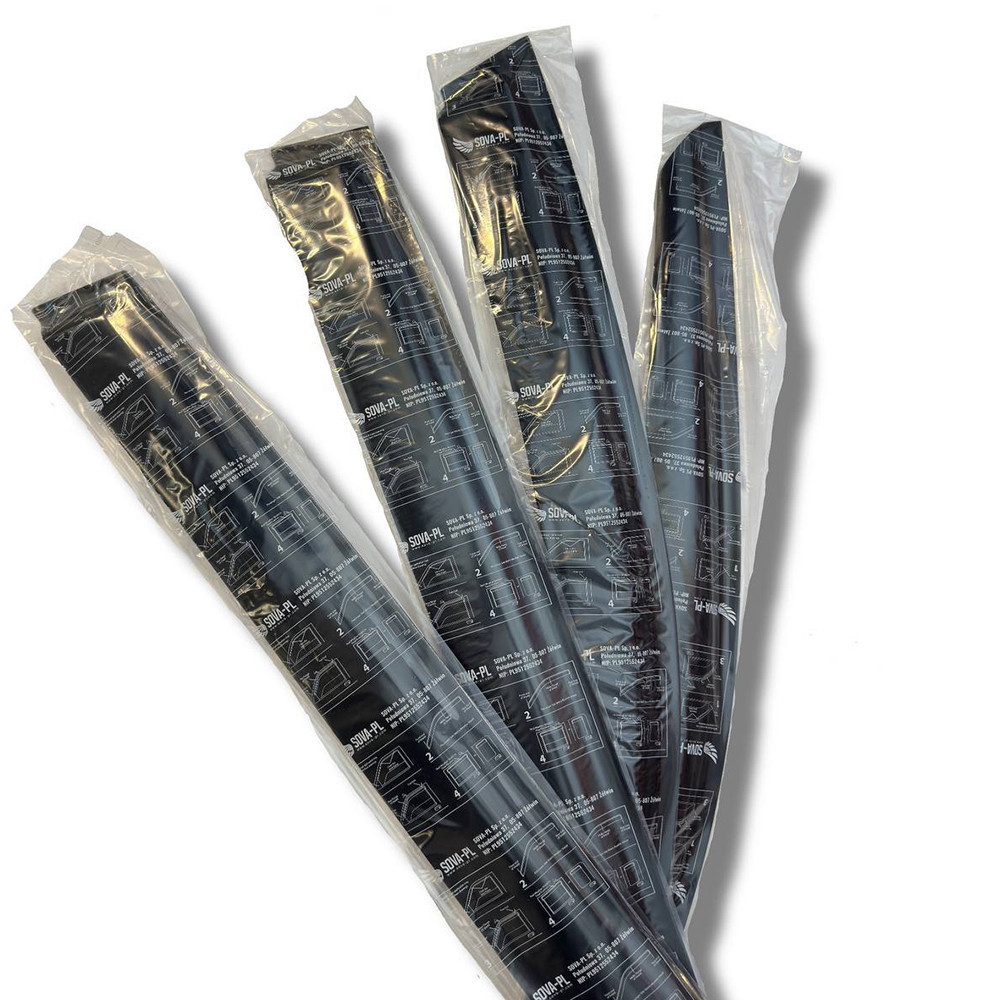 Дефлектори вікон (вітровики) Audi Q7 (4L) 2006-2015, 4шт, SOVA-PL, на скотчі Київ - фото 3