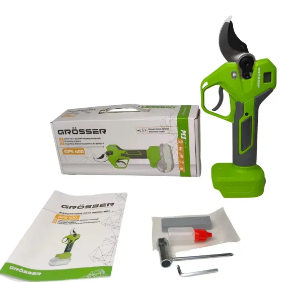 Аккумуляторный секатор Grosser GPS 400 каркас Коломыя