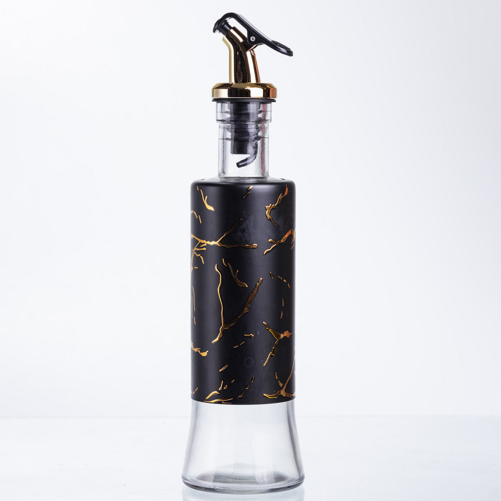 Бутылка для масла с дозатором 300 мл, черный мрамор HP-1344 Киев - изображение 1