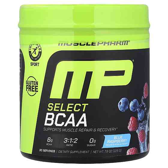 Комплекс аминокислот Muscle Pharm Select BCAA 225 g (Blue Raspberry) Луцк