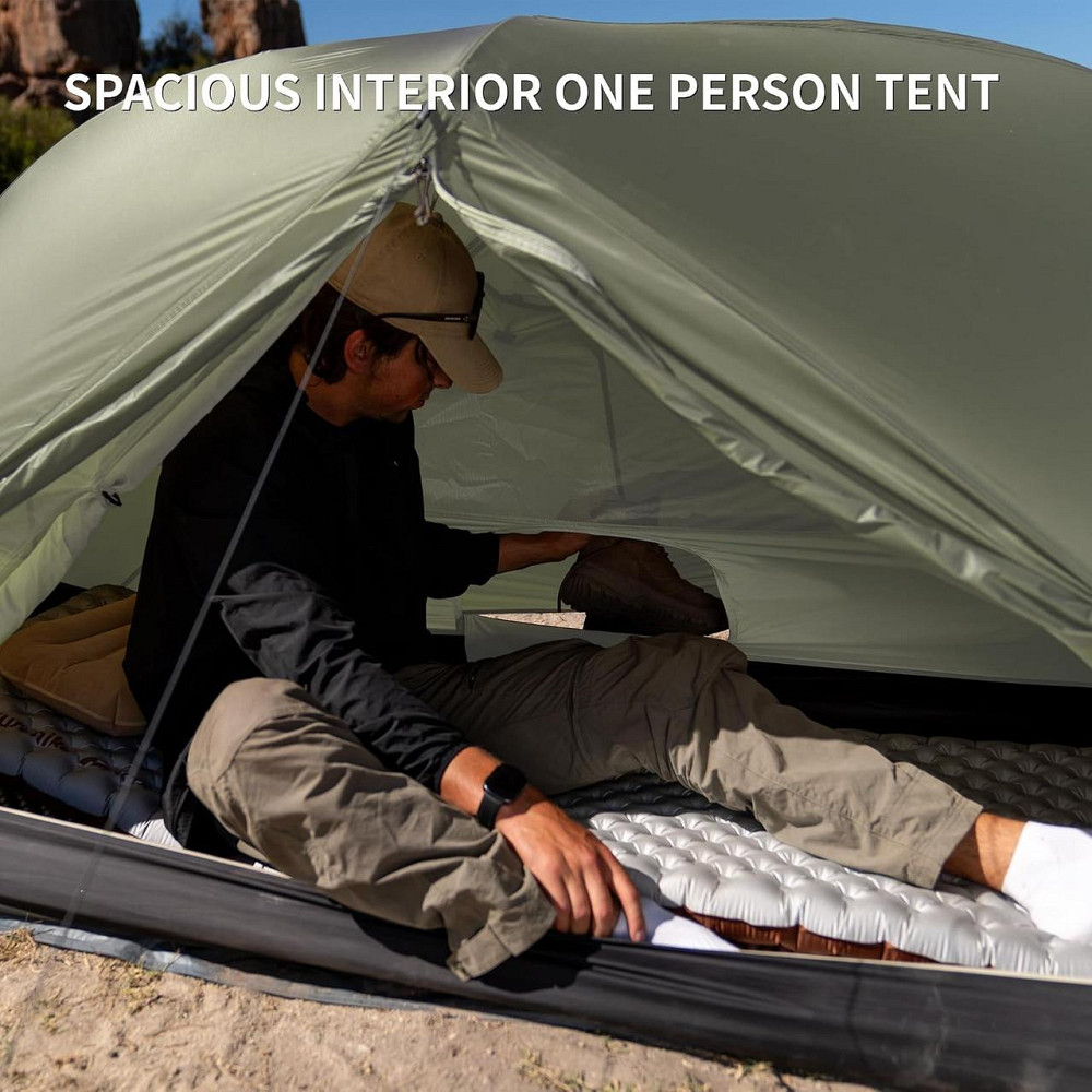 Намет одномісний легкий Naturehike Mongar Pro 1 (Оливковий) Київ - фото 4