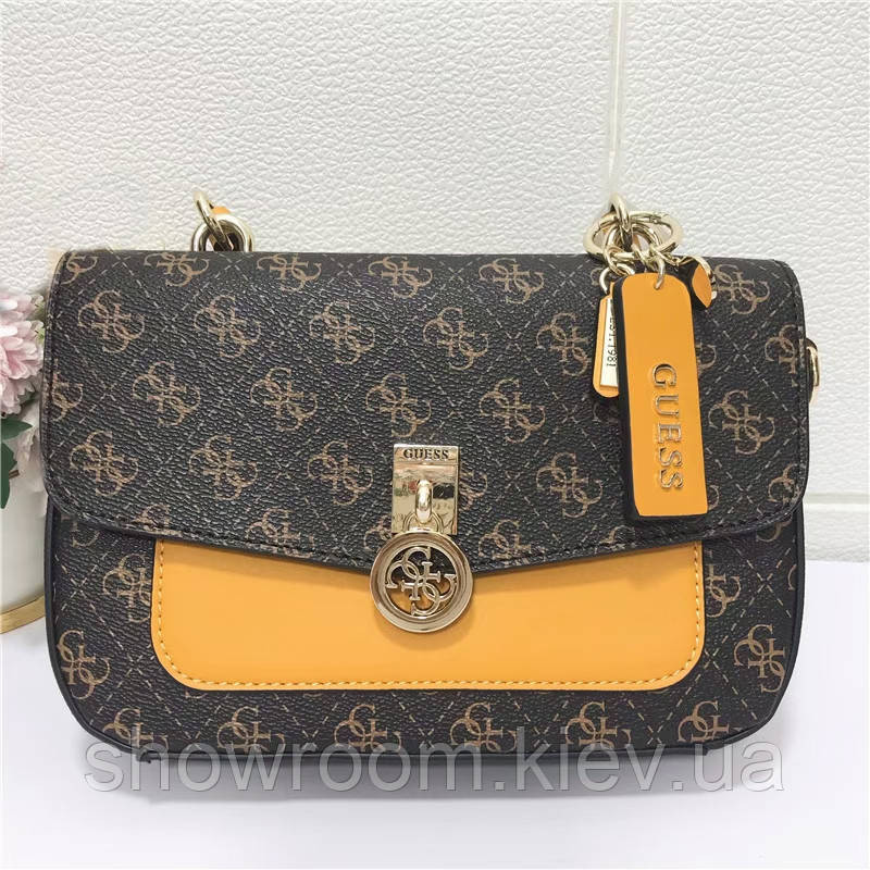 Небольшая сумочка на плечо Guess (6693) brown Киев - изображение 1