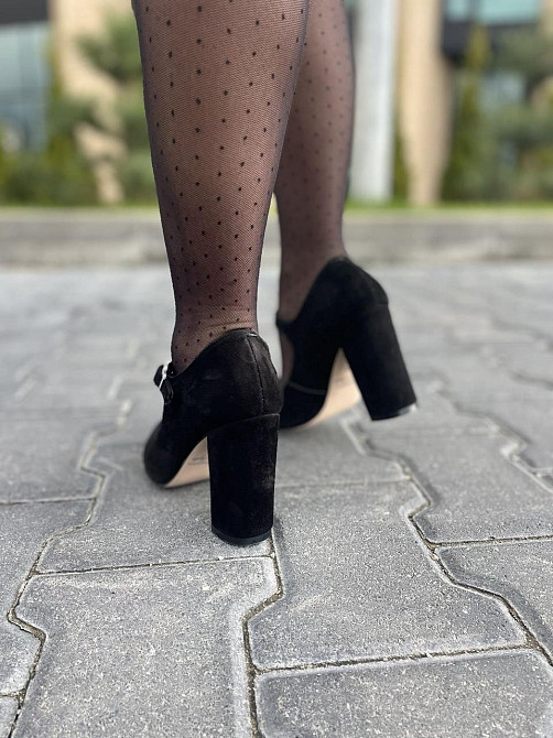 Туфлі жіночі SEE SEVEN чорні натуральна замша каблук 10 см (283/9535) 35р.36р.37р.38р. Коломыя - изображение 4