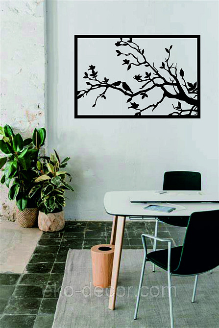 Декоративное настенное Панно «Весна» Декор на стену 70*46 см, Черный Киев - изображение 4