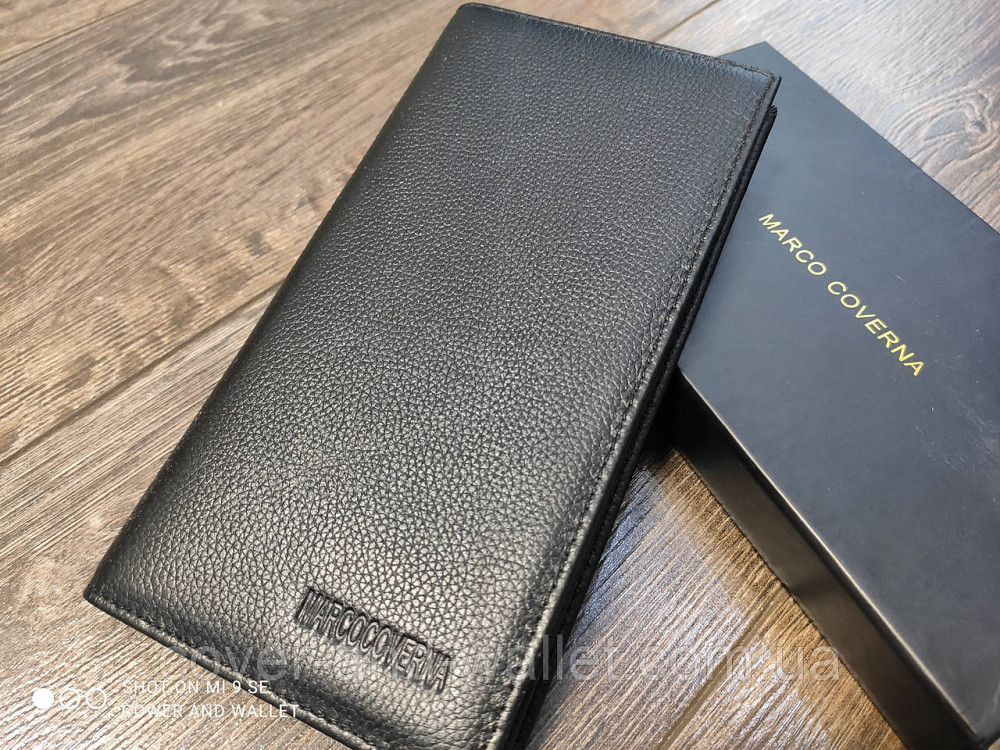 Классический мужской кожаный купюрник на магнитах Marco Coverna M 140 Киев - изображение 5