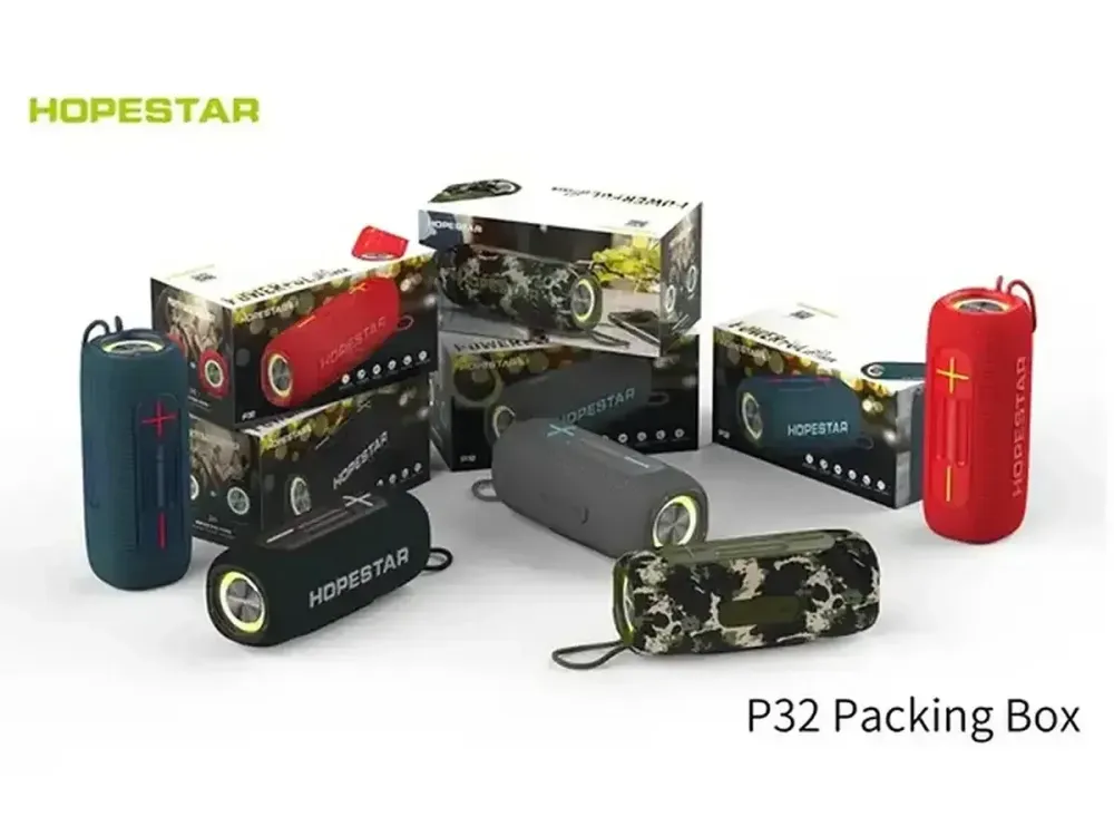 Колонка Hopestar P32 Black, 20 Вт, Bluetooth, Power Bank, до 5 годин роботи, USB, TF, вологозахищена Одеса - фото 1